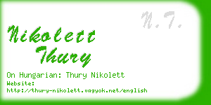 nikolett thury business card